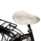 Fahrrad-Sattelbezug Blau Schurwolle