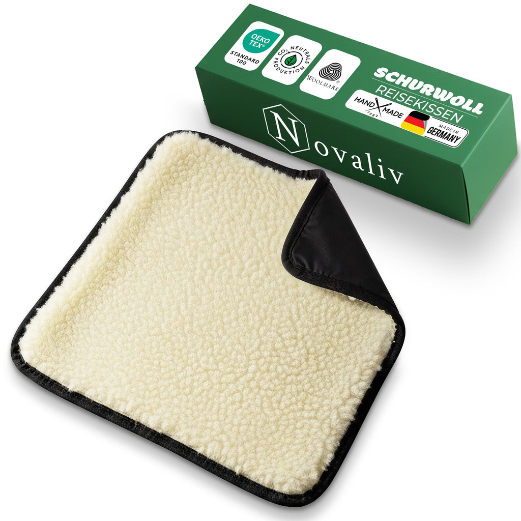 Reisekissen Schurwolle Natur