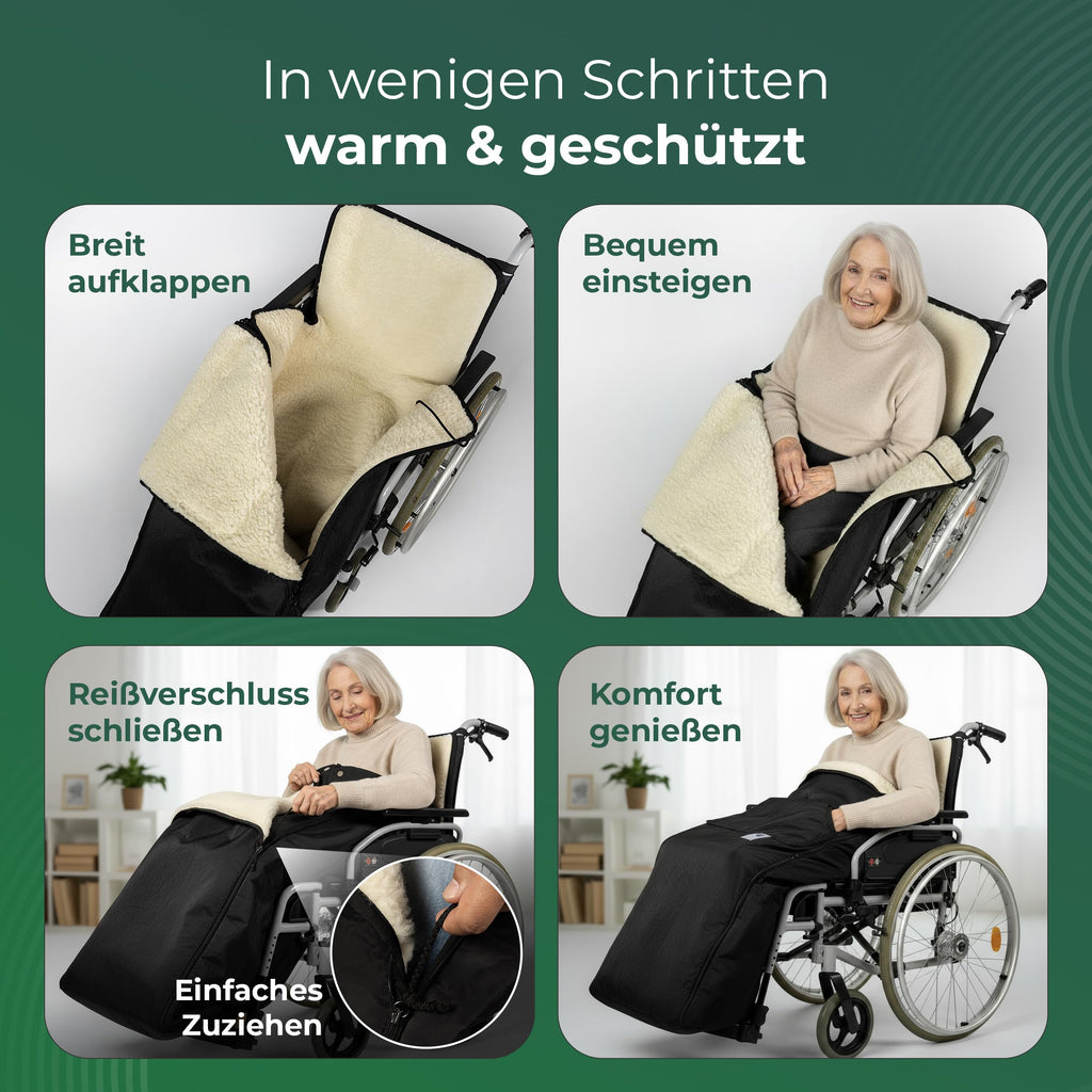 Rollstuhlsack wasserabweisende Aussenseite