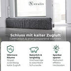 Zugluftstopper an der Tuere