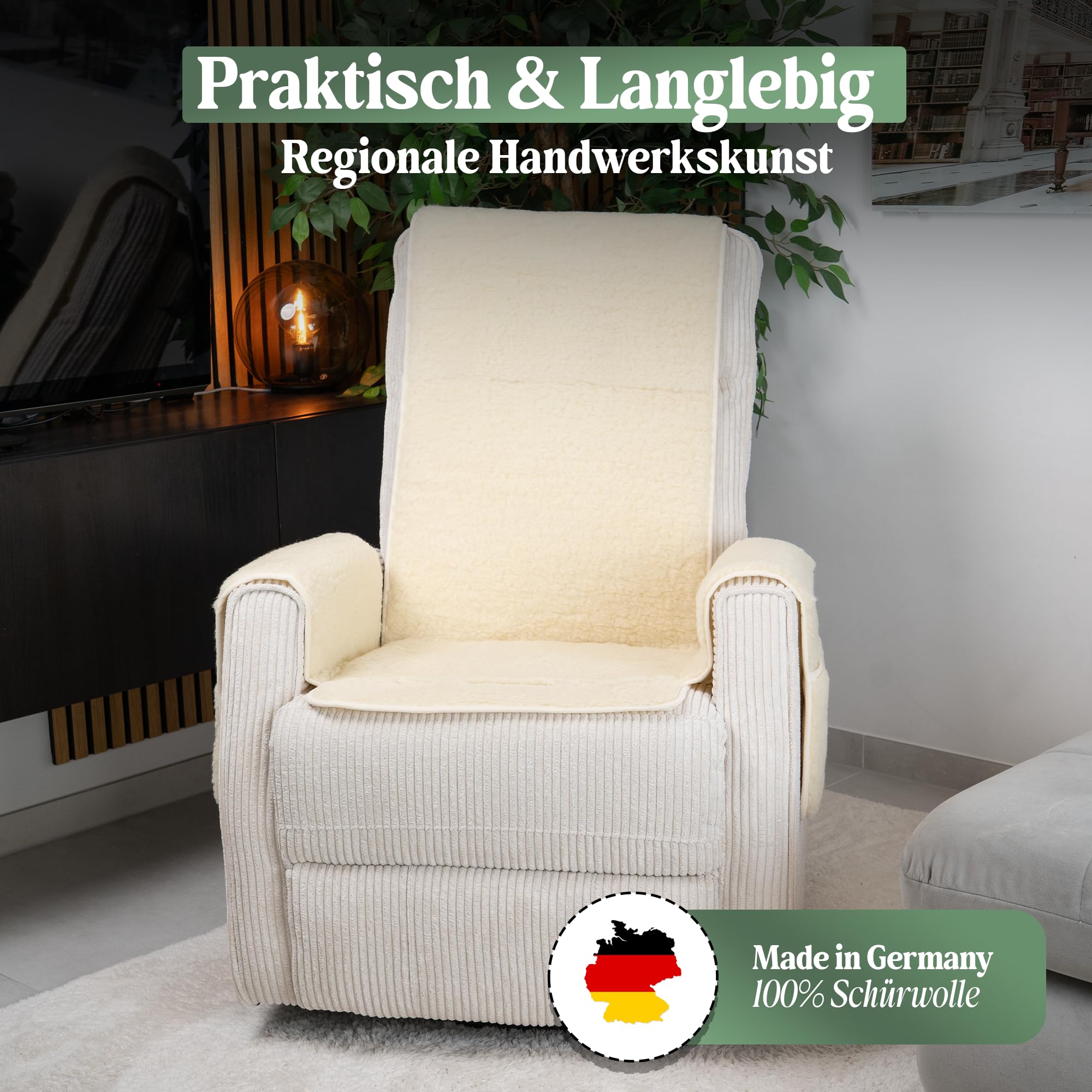 Sesselschoner Anwendung Wohnzimmer