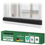 Zugluftstopper Fenster Schurwolle Anthrazit