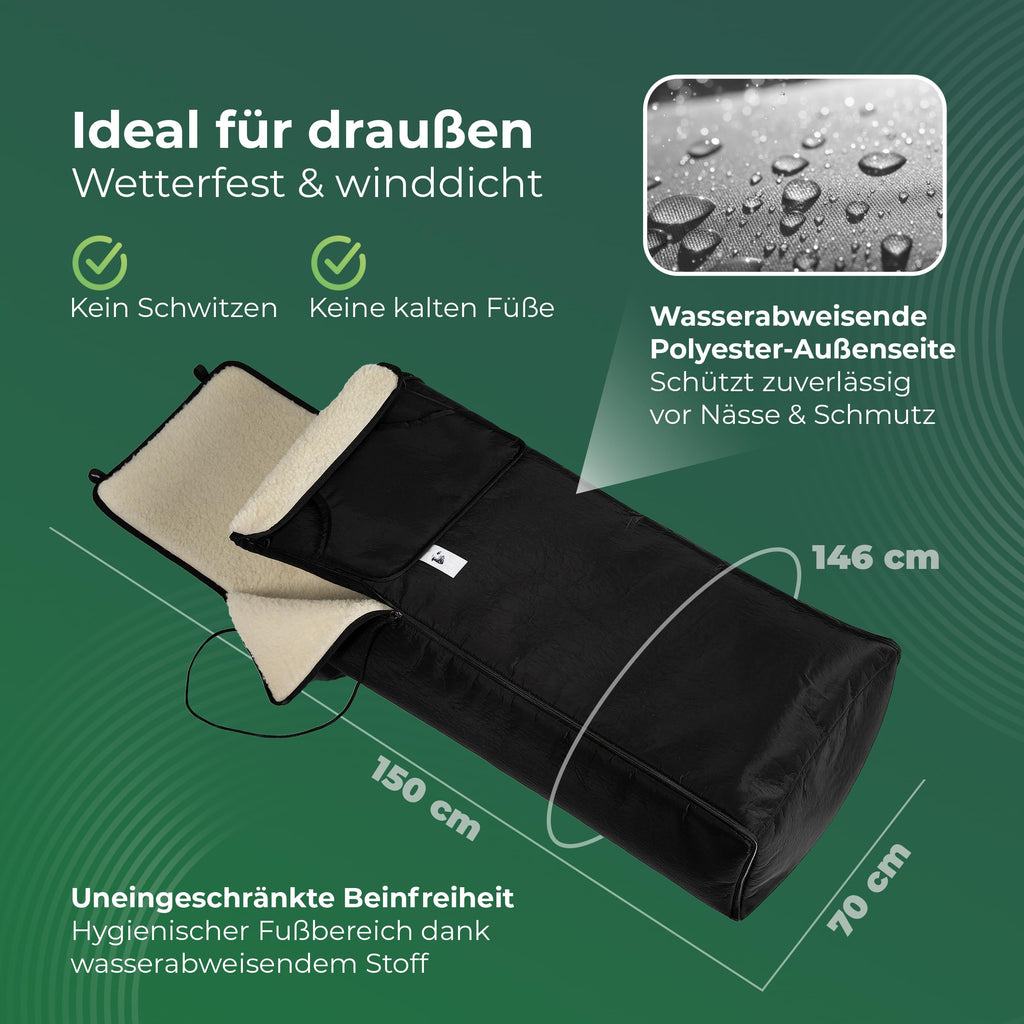 Rollstuhlsack Anwendung Winter