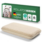 Rollator-Sitzkissen Natur Schurwolle
