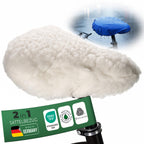 Sattelbezug am Fahrrad montiert