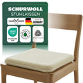 Sitzkissen Schurwolle 38x38 cm Natur - Hauptbild