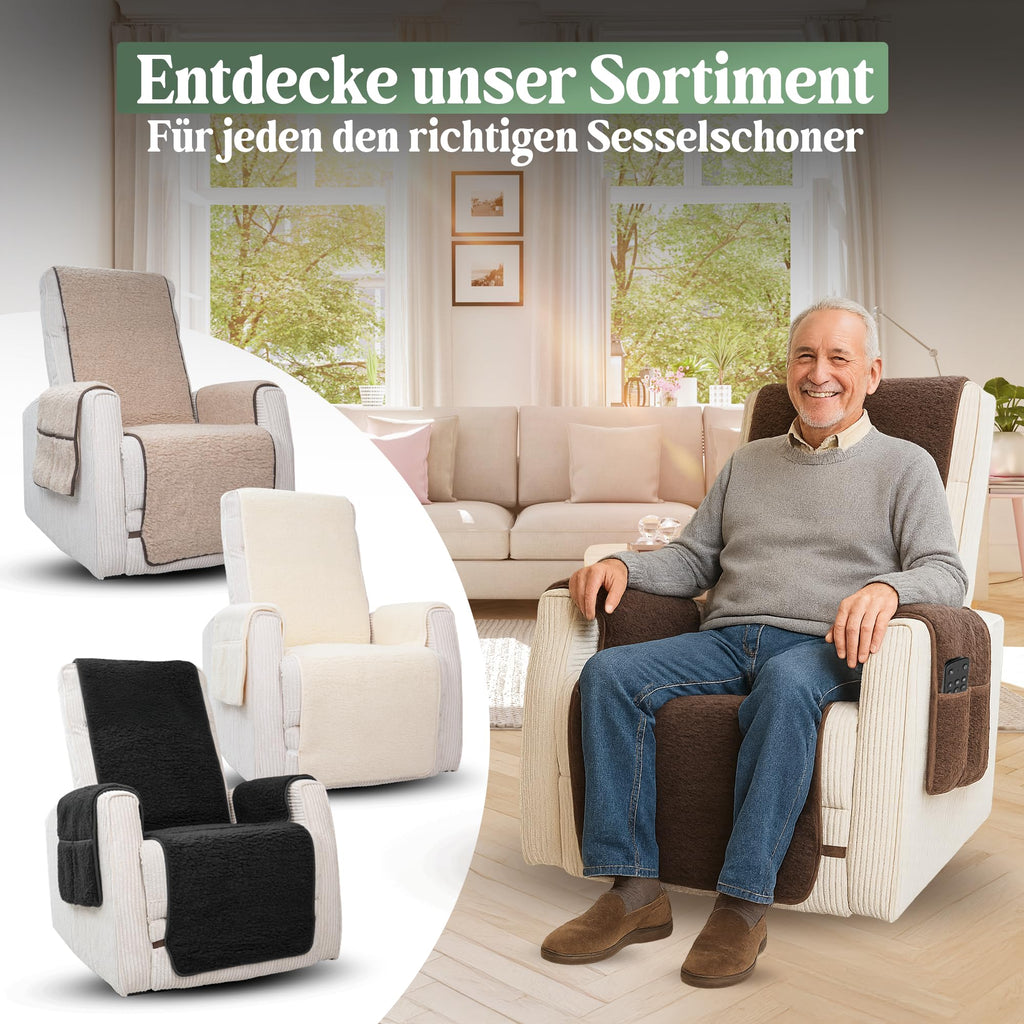 Sesselschoner Detailansicht Stoff