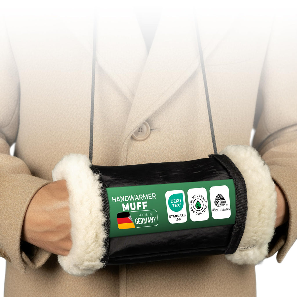 Handmuff Schurwolle Handwaermer
