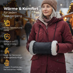 Handmuff im Einsatz Winter