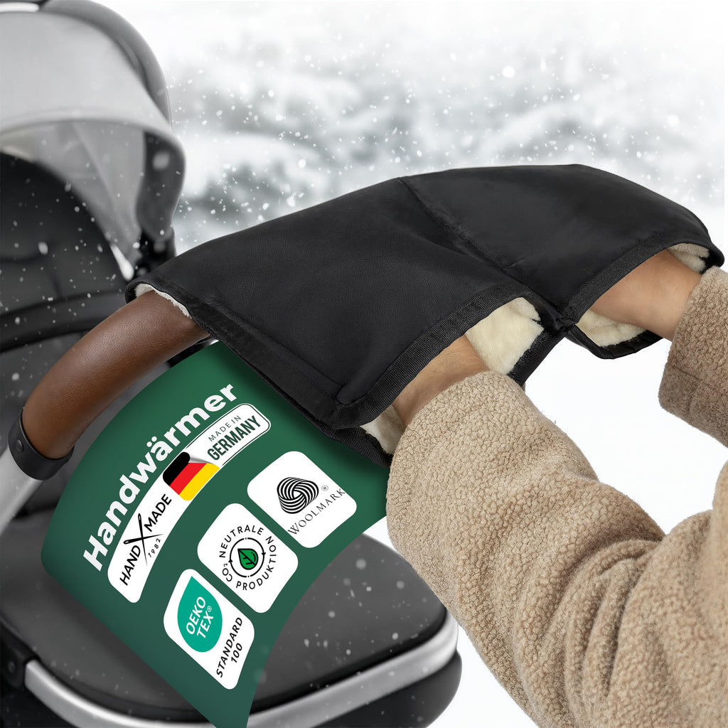 Kinderwagen Handwaermer Schurwolle