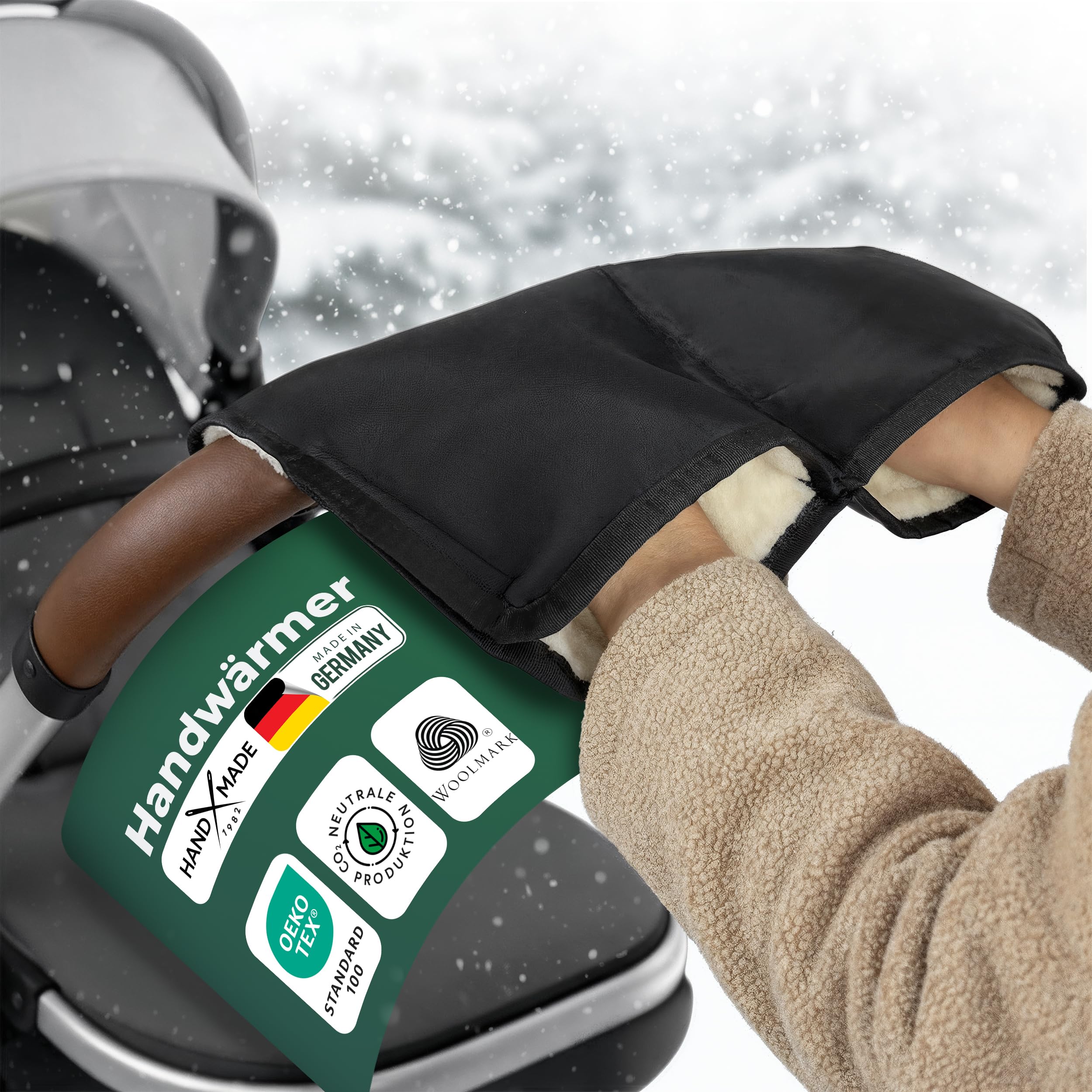 Kinderwagen Handwaermer Schurwolle
