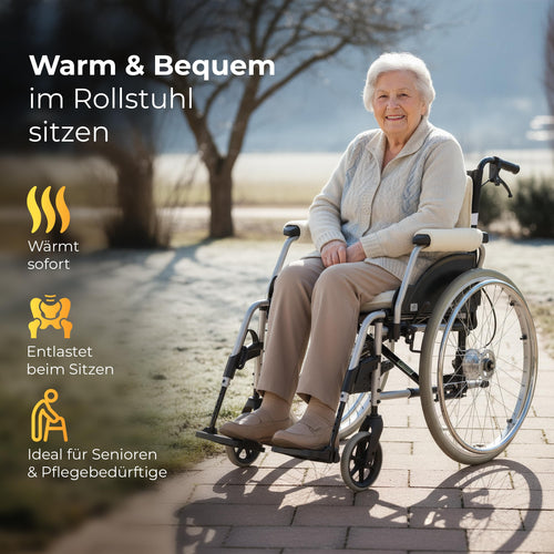 Armlehnen-Schoner Anwendung am Rollstuhl