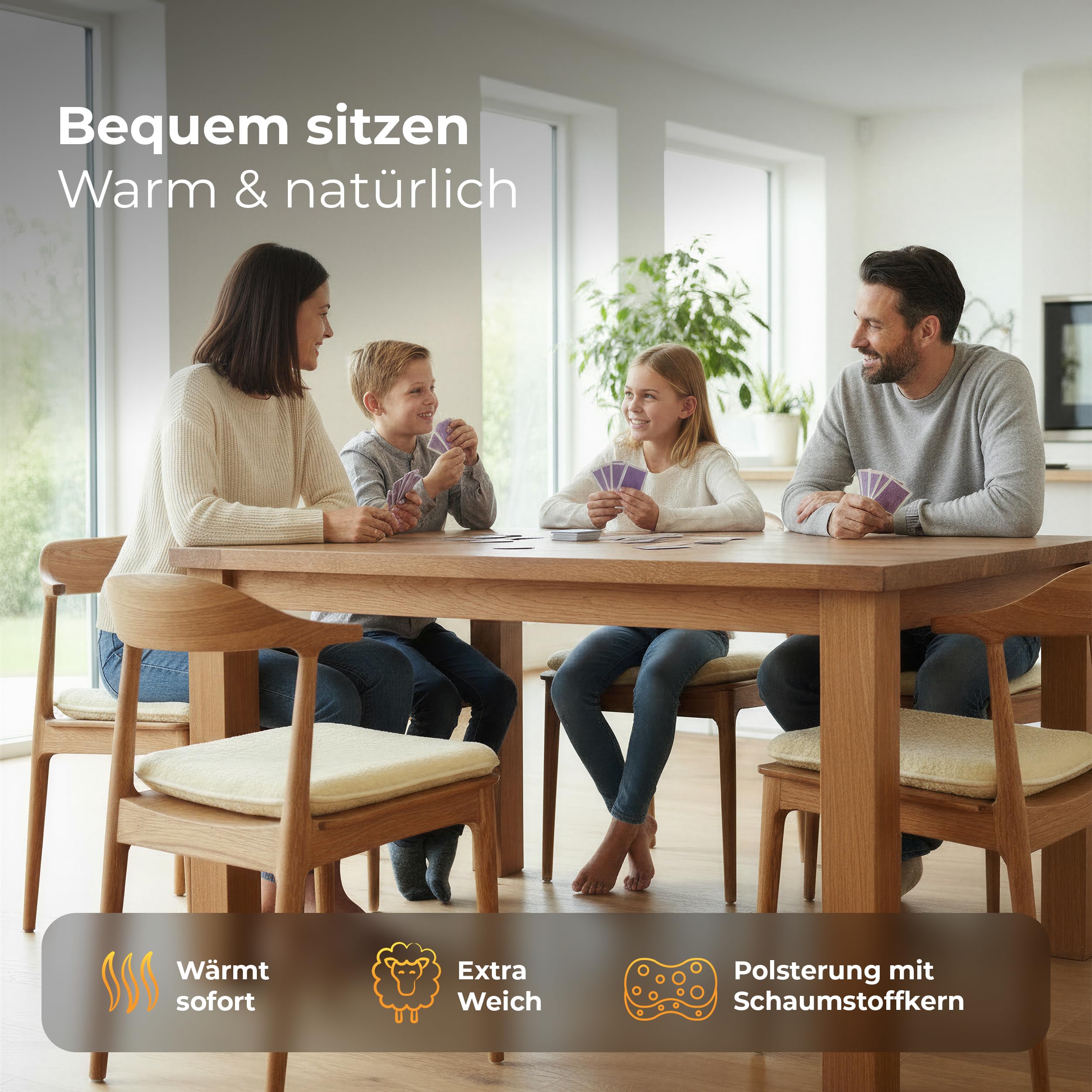 Sitzkissen wendbar zwei Seiten