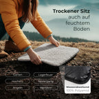 Wanderkissen 37x37 cm Masse