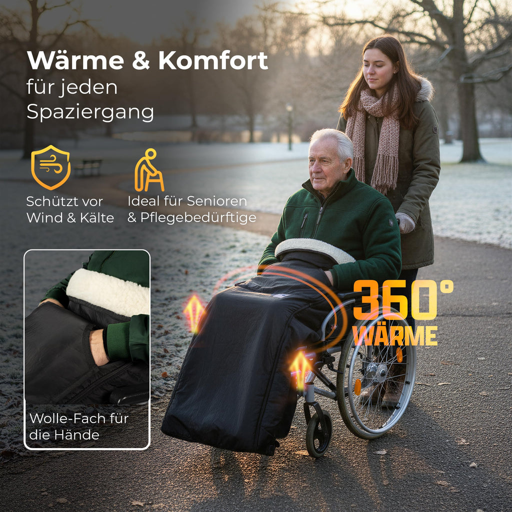Rollstuhlsack Innenfutter Schurwolle