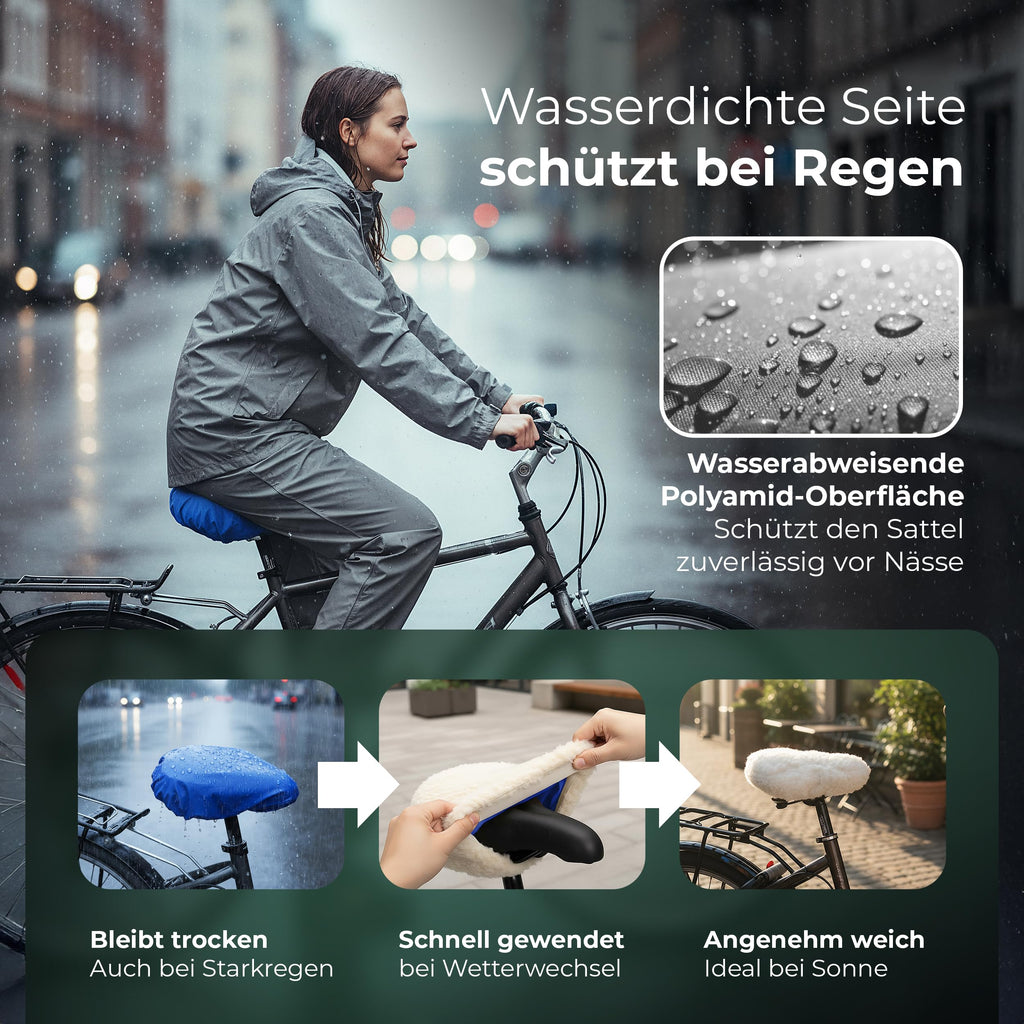 Sattelbezug Detailansicht Schurwolle