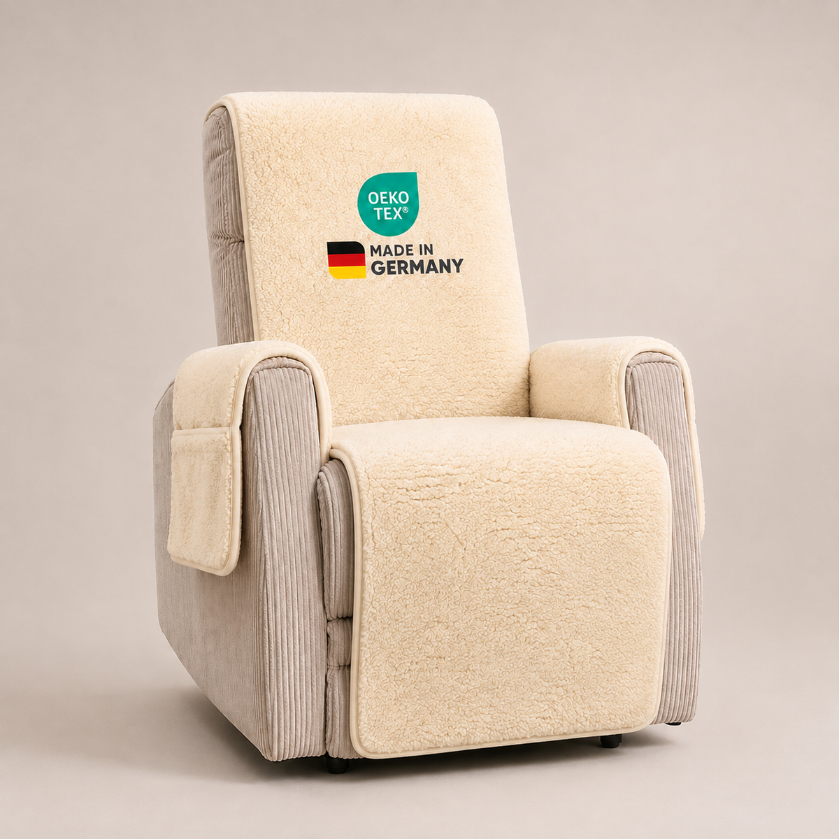 Sesselschoner mit Armlehne
