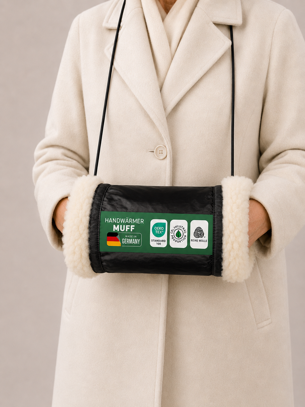 Handmuff Schurwolle